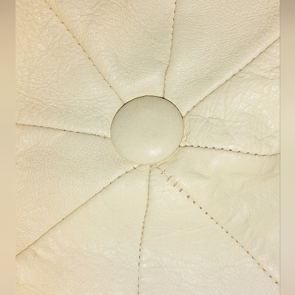 VINTAGE LEATHER BERET NWOT - Picture 2 of 8